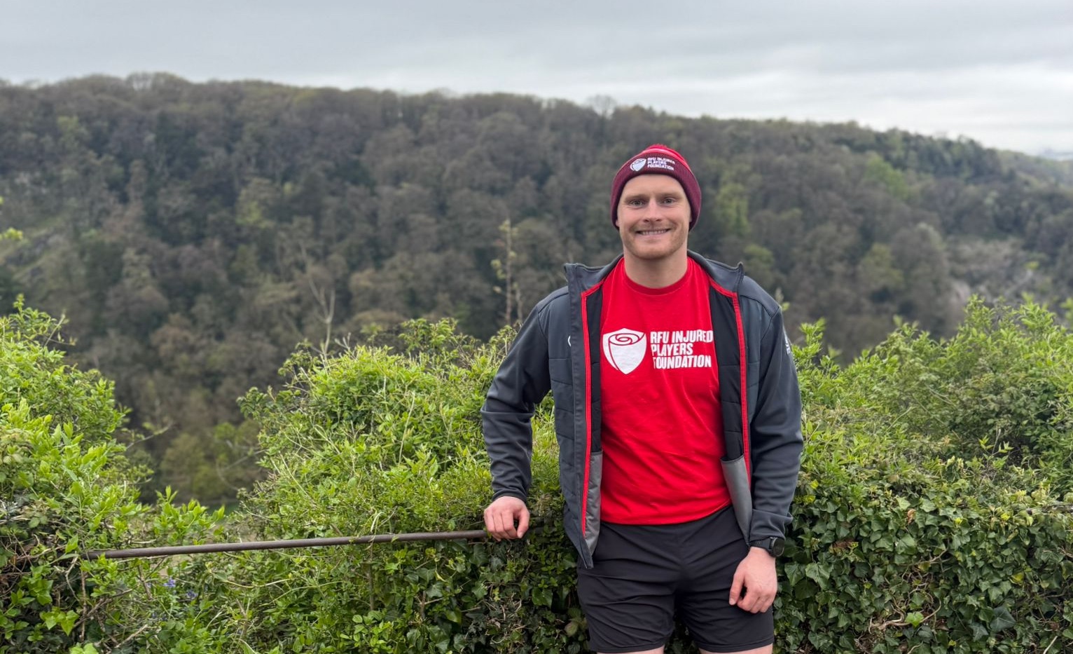 Ben Kirby ahead of the London Marathon for the RFU Injured Players Foundation